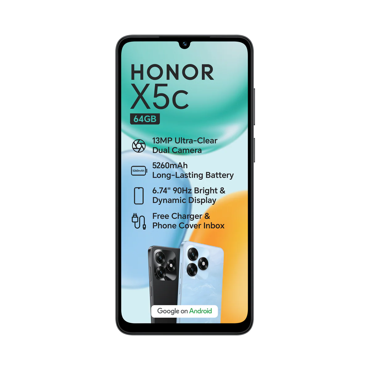 Honor X5c 64GB Dual Sim Black - Image 3